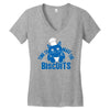 time to make the biscuits Women's V-Neck T-Shirt