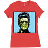frankenstein pop art Ladies Fitted T-Shirt