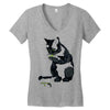 radioactive cat Women's V-Neck T-Shirt