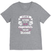 baking   it's ok to stare at my cupcakes V-Neck Tee