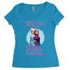 sister of the birthday girl Women's Triblend Scoop T-shirt