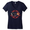 power villains Women's V-Neck T-Shirt