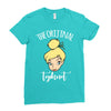 The Orijinal Topknot Tinkerbell Ladies Fitted T-Shirt