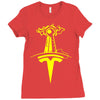 tees for the tesla museum! Ladies Fitted T-Shirt