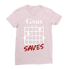 gsus saves chord Ladies Fitted T-Shirt