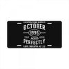 legends were born in october genuıne 1996 qualıty one kind of aged l License Plate