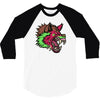 pink punk wolf 3/4 Sleeve Shirt
