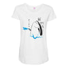 Fish Holdup Maternity Scoop Neck T-shirt