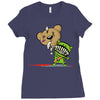 teddy monster Ladies Fitted T-Shirt