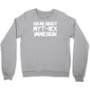 childrens ask me about my t rex flip Crewneck Sweatshirt