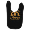 what happens in camper stays in camper vintage style camp funny Baby Bibs