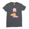 ice cream ghost Ladies Fitted T-Shirt