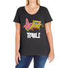 Trouble Ladies Curvy T-Shirt