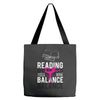 Reading Yoga Wine Balance Tote Bags