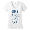 peanut butter and jelly bff Women's V-Neck T-Shirt