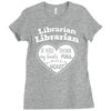 librarian if you my hands are full you should see my heart Ladies Fitted T-Shirt