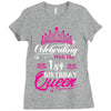 Celebrating With the 1st Birthday Queen Ladies Fitted T-Shirt