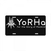 YoRHa White Logo License Plate