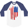 sa distress flag cool american 3/4 Sleeve Shirt