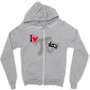 i heart pi day Zipper Hoodie