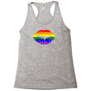 lips  rainbow lgbt gay culture Racerback Tank