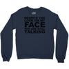 rude slogan Crewneck Sweatshirt