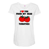from my head tomatoes Maternity Scoop Neck T-shirt