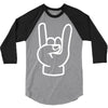 rock and roll throwing horns 3/4 Sleeve Shirt