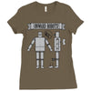 onward robots! &ndash; by chris ware Ladies Fitted T-Shirt