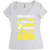 Some People Have To Wait a Lifetime To Meet Their Favorite Softball Women's Triblend Scoop T-shirt
