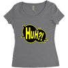 huh bang pow boom splat carto Women's Triblend Scoop T-shirt