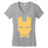 iron man mask avengers marvel comics gift Women's V-Neck T-Shirt