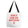 Girls Can Do Anything Tote Bags