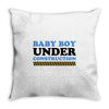 Baby Boy Under Construction Throw Pillow
