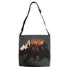 Bear Adventure With Roses Adjustable Strap Totes