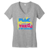 music is my drug Women's V-Neck T-Shirt