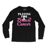 playing for breast cancer Long Sleeve Shirts