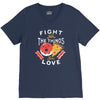 fight for the things you love pizza donuts V-Neck Tee