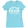 cock   taste the difference funny Ladies Fitted T-Shirt