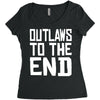 outlaws to the end 4 Women's Triblend Scoop T-shirt