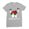 equality white Ladies Fitted T-Shirt