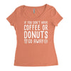 coffee or donuts Women's Triblend Scoop T-shirt
