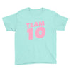 team 10 light pink Youth Tee