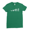 icke evolution t shirt   funny Ladies Fitted T-Shirt
