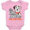 This Girl Loves Her Dalmatian Baby Onesie