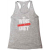 wine diet challenge accepted Racerback Tank