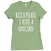 b please unicorn Ladies Fitted T-Shirt