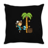 part time job   coconut farm Throw Pillow