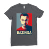bazinga poster, ideal birthday gift or present Ladies Fitted T-Shirt