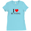 i love running Ladies Fitted T-Shirt